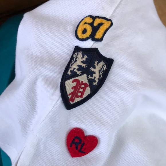 Ralph Lauren Iconic Crest Daisy Heart White Polo - Picture 11 of 12